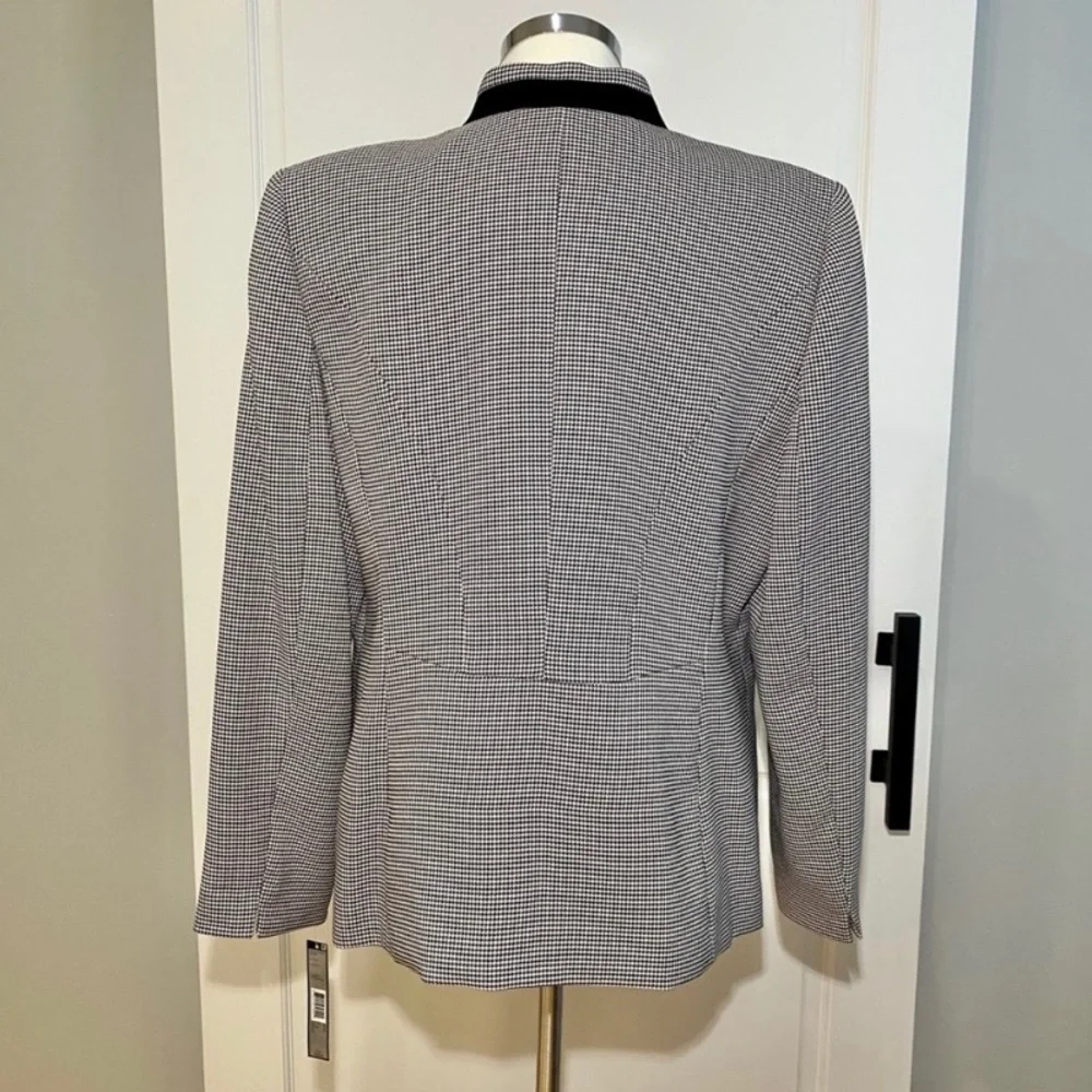 NEW Houndstooth Tahari Arthur S. Levine Blazer Size 16 - Picture 2 of 7